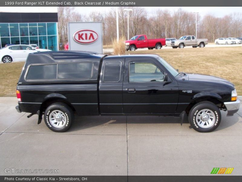 Black Clearcoat / Medium Graphite 1999 Ford Ranger XLT Extended Cab