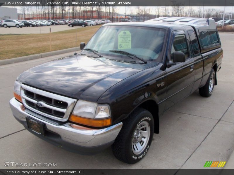 Black Clearcoat / Medium Graphite 1999 Ford Ranger XLT Extended Cab