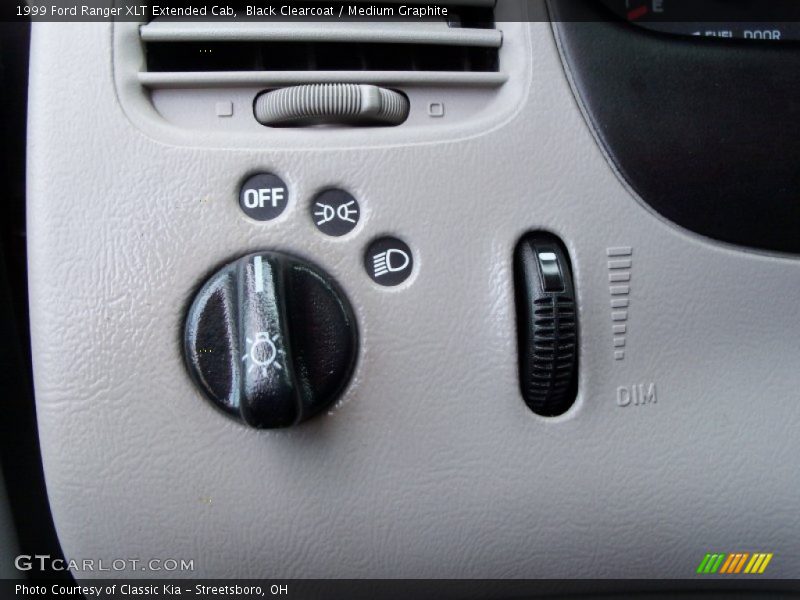 Black Clearcoat / Medium Graphite 1999 Ford Ranger XLT Extended Cab