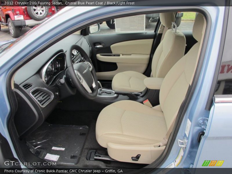  2012 200 Touring Sedan Black/Light Frost Interior