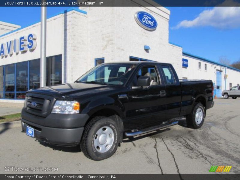 Black / Medium Flint 2007 Ford F150 XL SuperCab 4x4