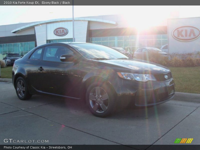 Ebony Black / Black 2010 Kia Forte Koup EX