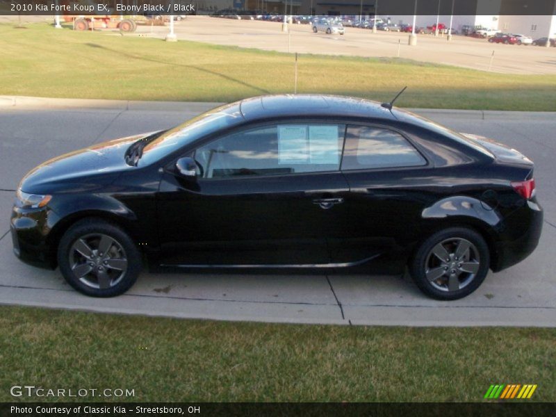 Ebony Black / Black 2010 Kia Forte Koup EX