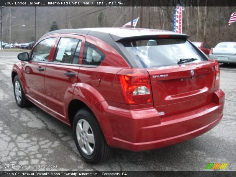 Inferno Red Crystal Pearl / Pastel Slate Gray 2007 Dodge Caliber SE