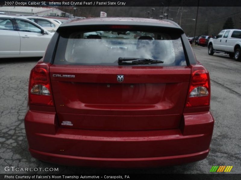 Inferno Red Crystal Pearl / Pastel Slate Gray 2007 Dodge Caliber SE