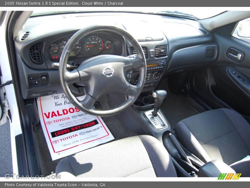 Cloud White / Charcoal 2005 Nissan Sentra 1.8 S Special Edition