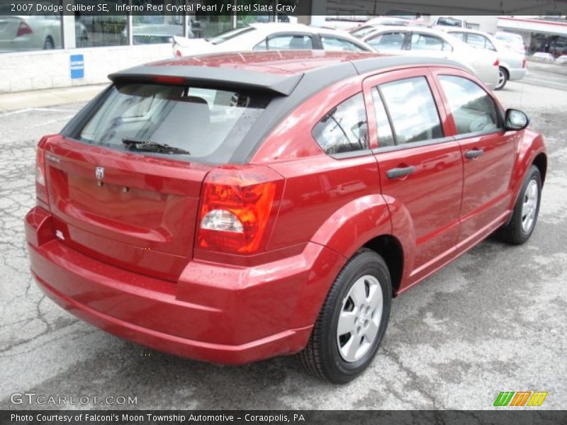 Inferno Red Crystal Pearl / Pastel Slate Gray 2007 Dodge Caliber SE