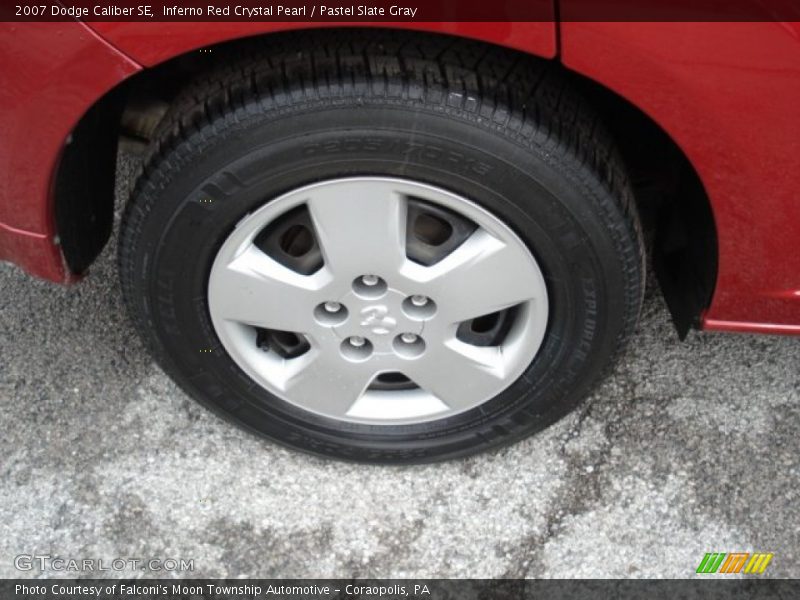 Inferno Red Crystal Pearl / Pastel Slate Gray 2007 Dodge Caliber SE