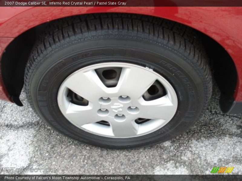 Inferno Red Crystal Pearl / Pastel Slate Gray 2007 Dodge Caliber SE