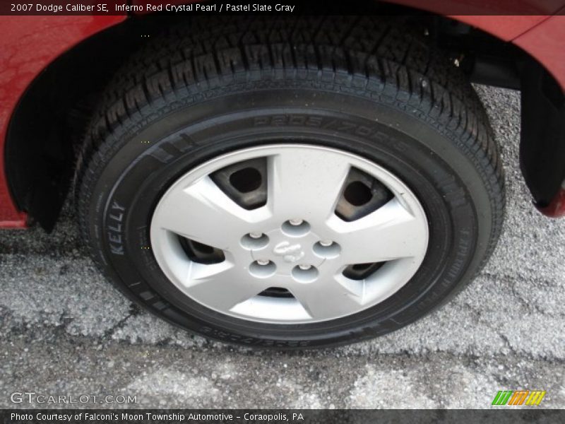 Inferno Red Crystal Pearl / Pastel Slate Gray 2007 Dodge Caliber SE