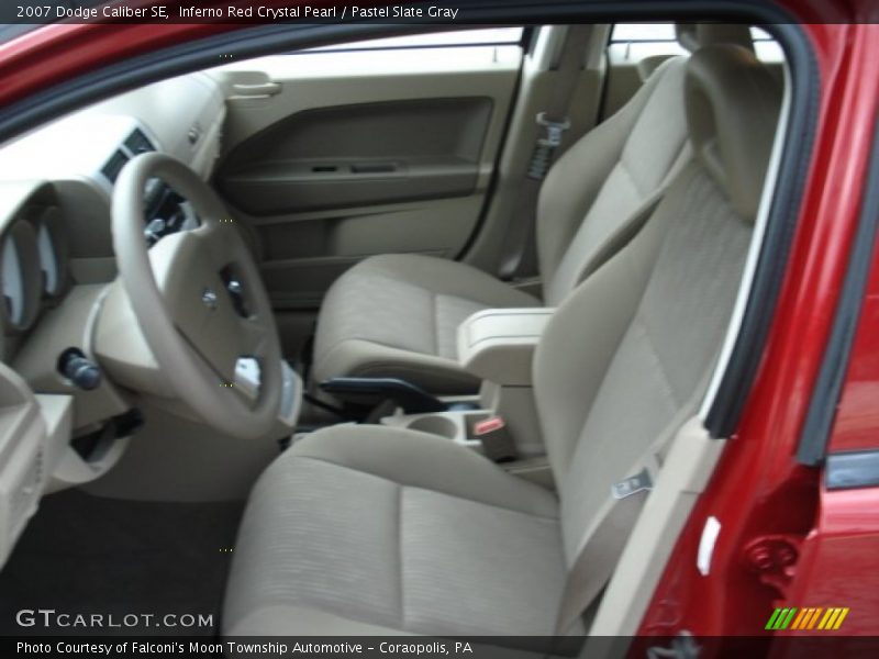 Inferno Red Crystal Pearl / Pastel Slate Gray 2007 Dodge Caliber SE