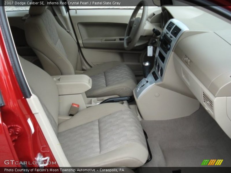 Inferno Red Crystal Pearl / Pastel Slate Gray 2007 Dodge Caliber SE
