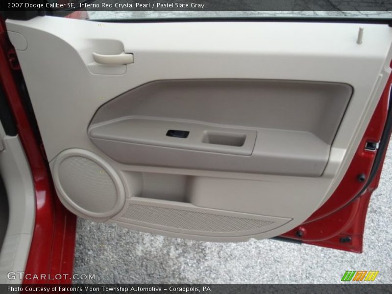 Inferno Red Crystal Pearl / Pastel Slate Gray 2007 Dodge Caliber SE