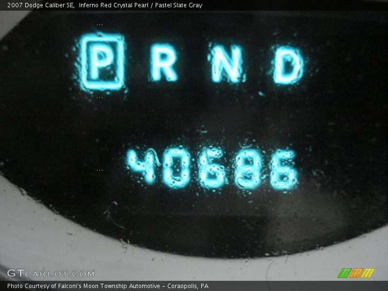 Inferno Red Crystal Pearl / Pastel Slate Gray 2007 Dodge Caliber SE
