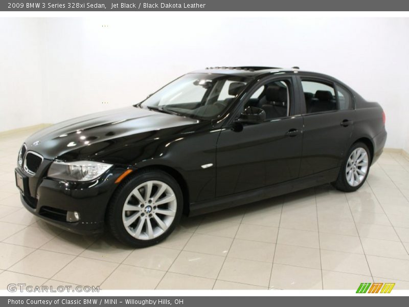 Jet Black / Black Dakota Leather 2009 BMW 3 Series 328xi Sedan