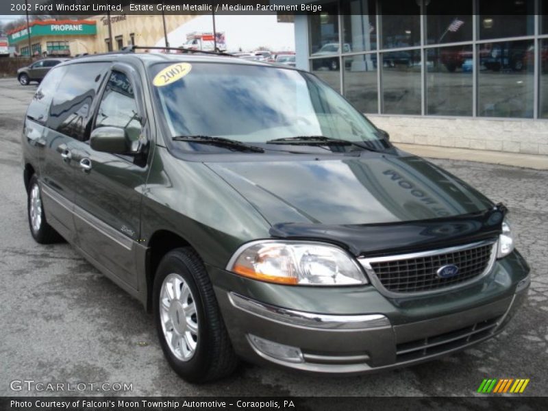 Estate Green Metallic / Medium Parchment Beige 2002 Ford Windstar Limited