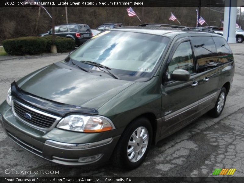 Estate Green Metallic / Medium Parchment Beige 2002 Ford Windstar Limited