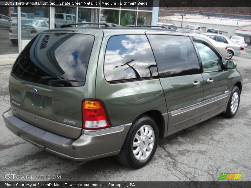 Estate Green Metallic / Medium Parchment Beige 2002 Ford Windstar Limited