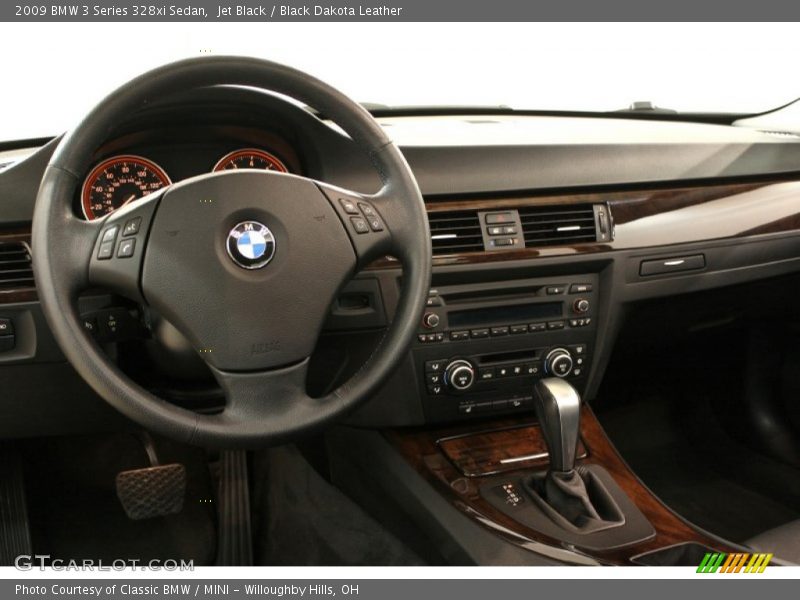 Jet Black / Black Dakota Leather 2009 BMW 3 Series 328xi Sedan