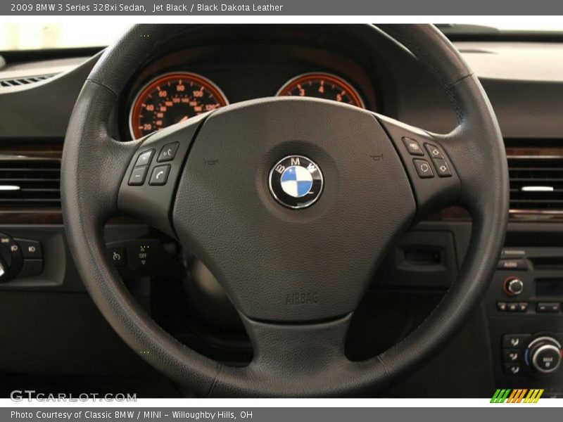 Jet Black / Black Dakota Leather 2009 BMW 3 Series 328xi Sedan