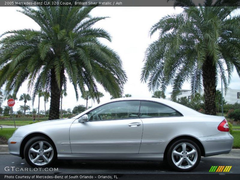 Brilliant Silver Metallic / Ash 2005 Mercedes-Benz CLK 320 Coupe