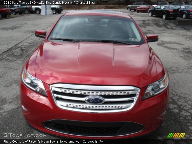 Red Candy Metallic / Charcoal Black 2010 Ford Taurus SHO AWD