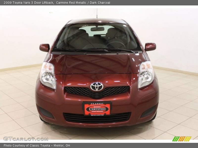 Carmine Red Metallic / Dark Charcoal 2009 Toyota Yaris 3 Door Liftback