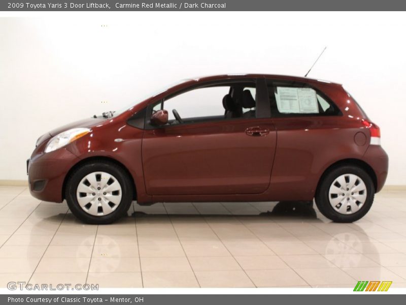  2009 Yaris 3 Door Liftback Carmine Red Metallic