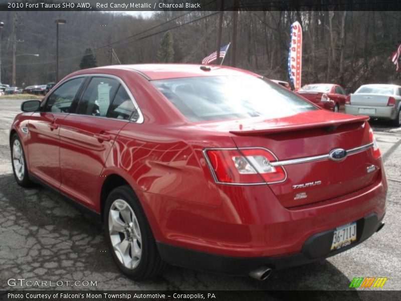 Red Candy Metallic / Charcoal Black 2010 Ford Taurus SHO AWD