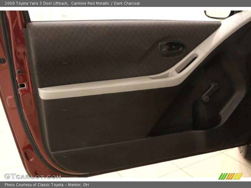 Carmine Red Metallic / Dark Charcoal 2009 Toyota Yaris 3 Door Liftback