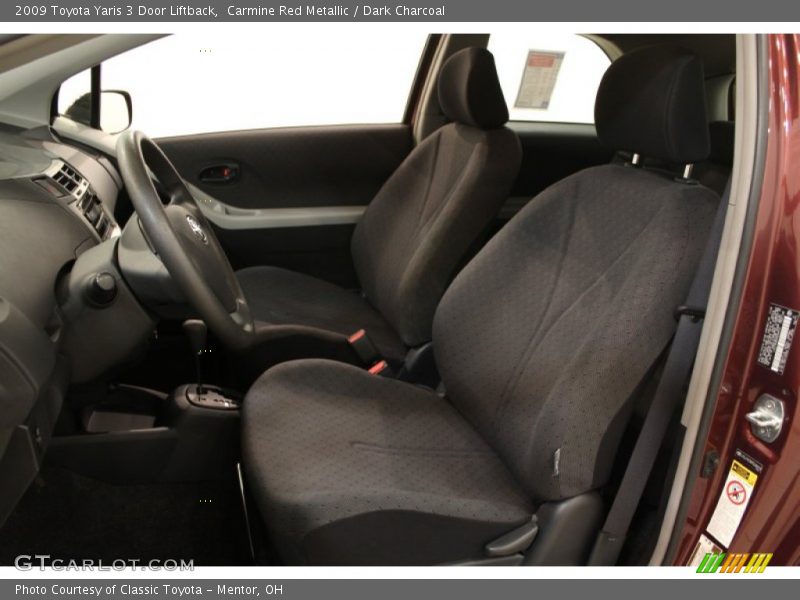 Carmine Red Metallic / Dark Charcoal 2009 Toyota Yaris 3 Door Liftback