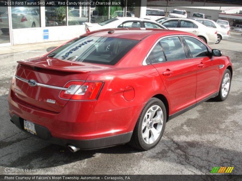 Red Candy Metallic / Charcoal Black 2010 Ford Taurus SHO AWD