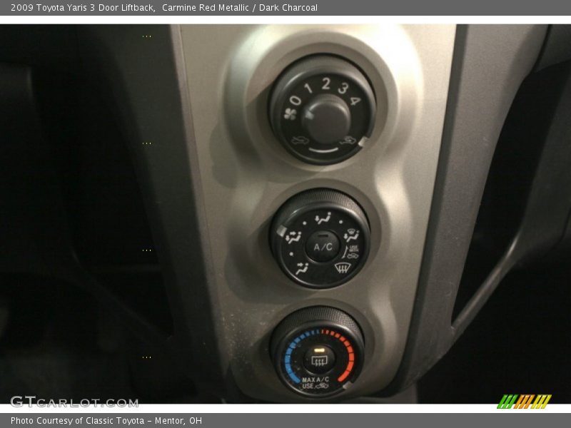 Carmine Red Metallic / Dark Charcoal 2009 Toyota Yaris 3 Door Liftback