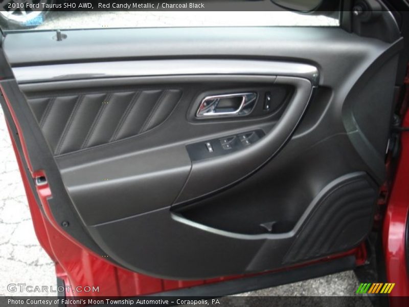 Red Candy Metallic / Charcoal Black 2010 Ford Taurus SHO AWD
