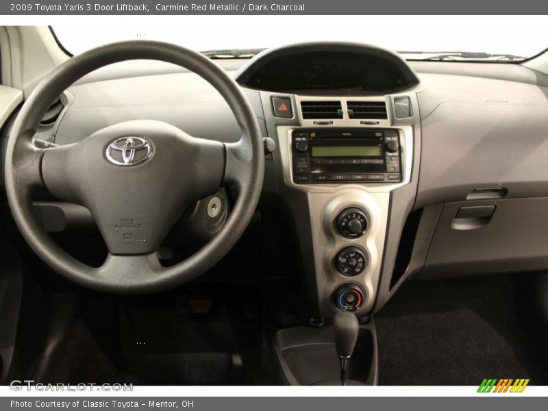 Carmine Red Metallic / Dark Charcoal 2009 Toyota Yaris 3 Door Liftback