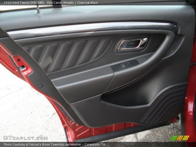 Red Candy Metallic / Charcoal Black 2010 Ford Taurus SHO AWD