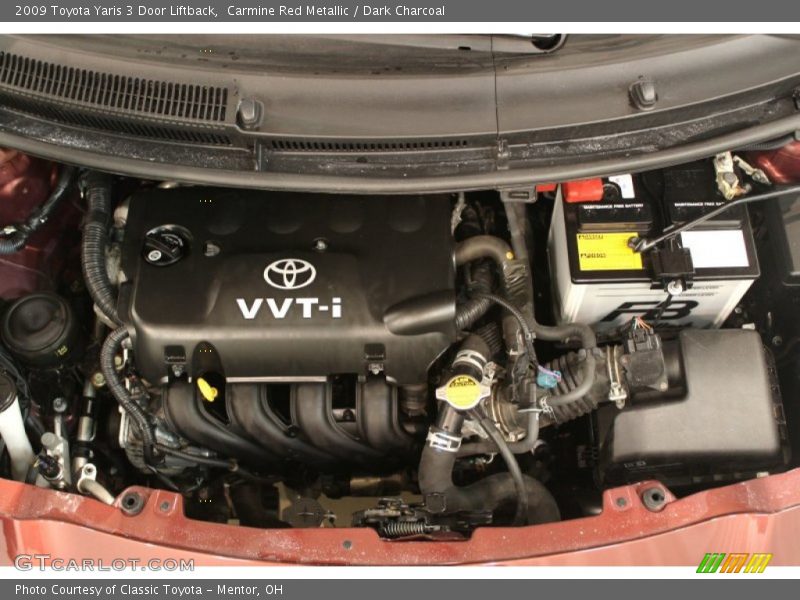Carmine Red Metallic / Dark Charcoal 2009 Toyota Yaris 3 Door Liftback