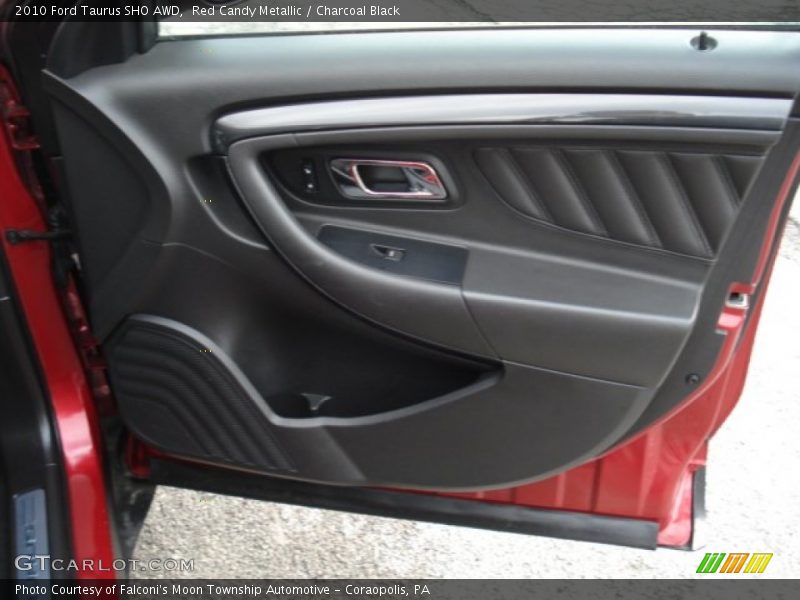 Red Candy Metallic / Charcoal Black 2010 Ford Taurus SHO AWD