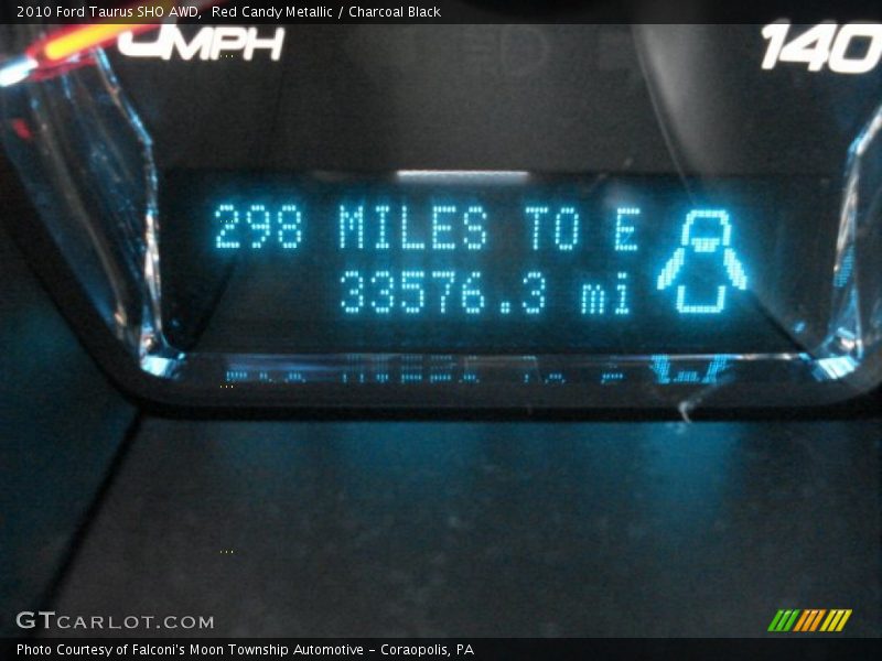 Red Candy Metallic / Charcoal Black 2010 Ford Taurus SHO AWD