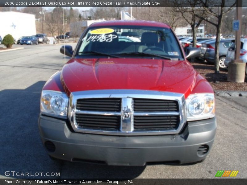 Inferno Red Crystal Pearl / Medium Slate Gray 2006 Dodge Dakota ST Quad Cab 4x4