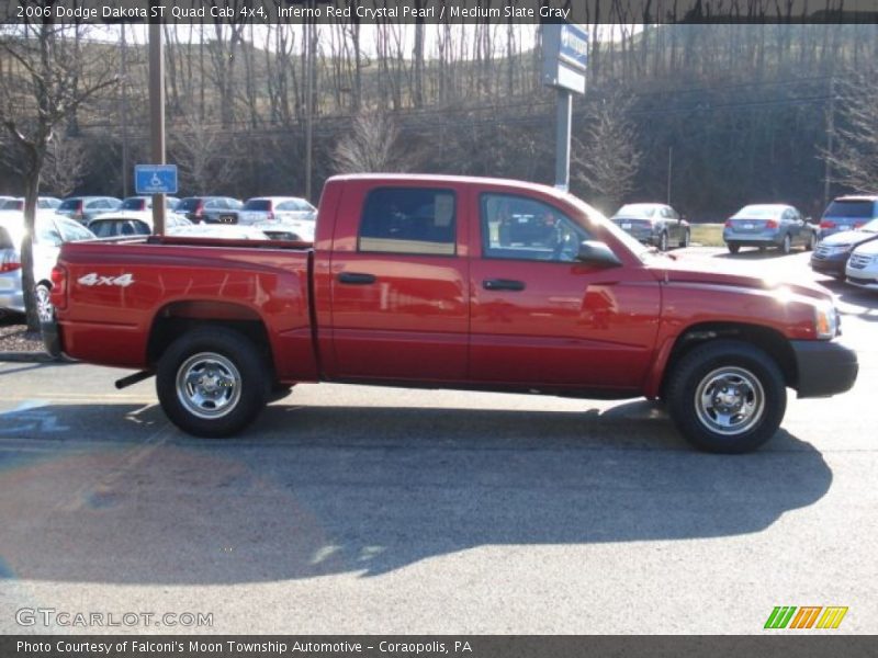 Inferno Red Crystal Pearl / Medium Slate Gray 2006 Dodge Dakota ST Quad Cab 4x4