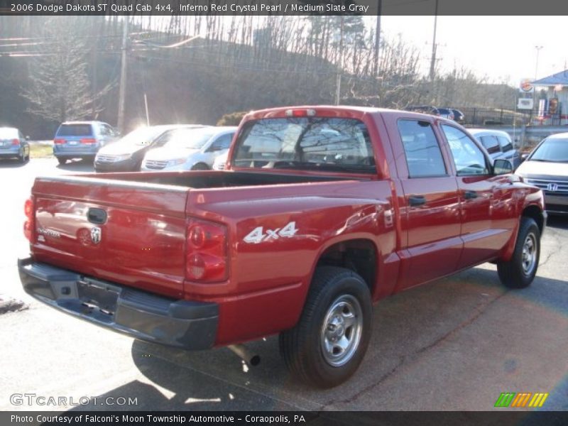 Inferno Red Crystal Pearl / Medium Slate Gray 2006 Dodge Dakota ST Quad Cab 4x4