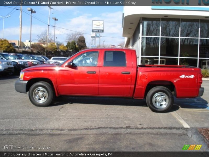 Inferno Red Crystal Pearl / Medium Slate Gray 2006 Dodge Dakota ST Quad Cab 4x4