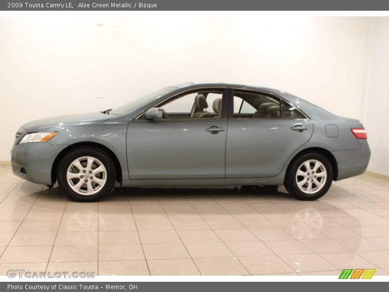 Aloe Green Metallic / Bisque 2009 Toyota Camry LE