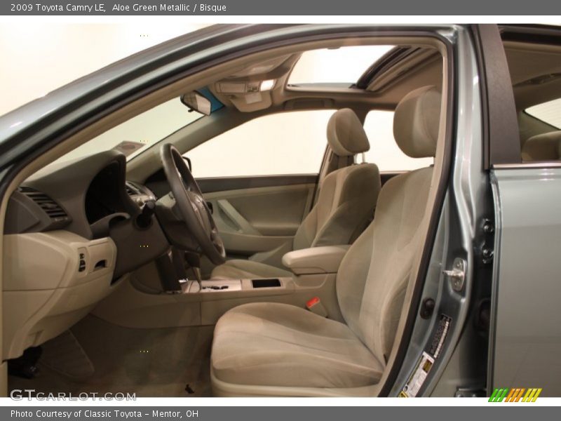 Aloe Green Metallic / Bisque 2009 Toyota Camry LE