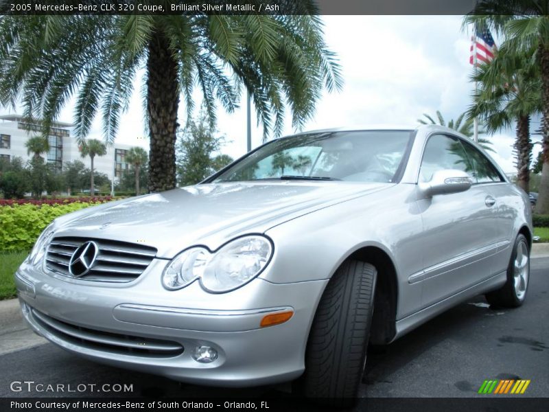 Brilliant Silver Metallic / Ash 2005 Mercedes-Benz CLK 320 Coupe