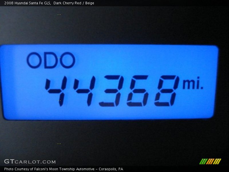 Dark Cherry Red / Beige 2008 Hyundai Santa Fe GLS
