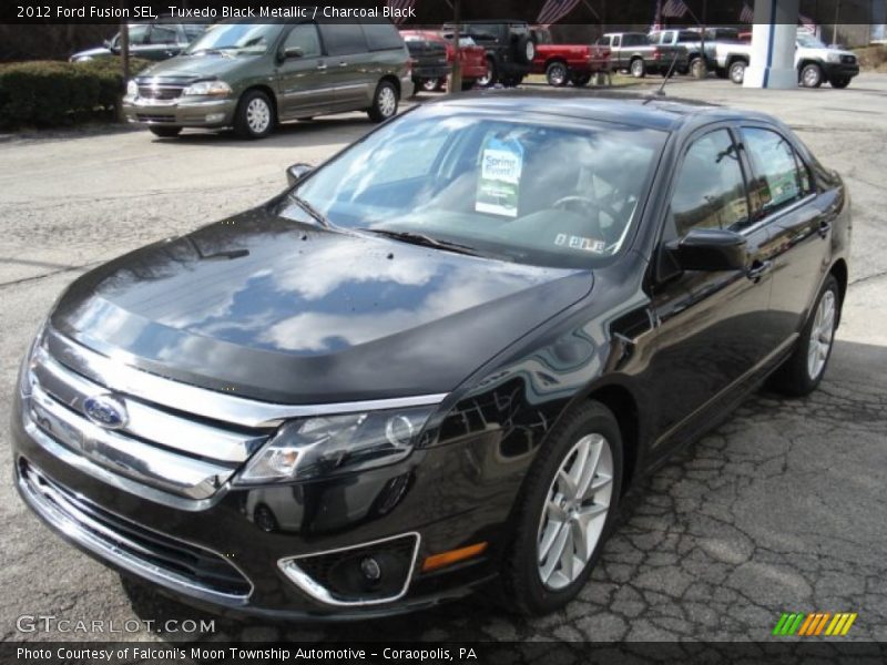 Tuxedo Black Metallic / Charcoal Black 2012 Ford Fusion SEL