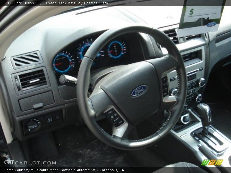 Tuxedo Black Metallic / Charcoal Black 2012 Ford Fusion SEL