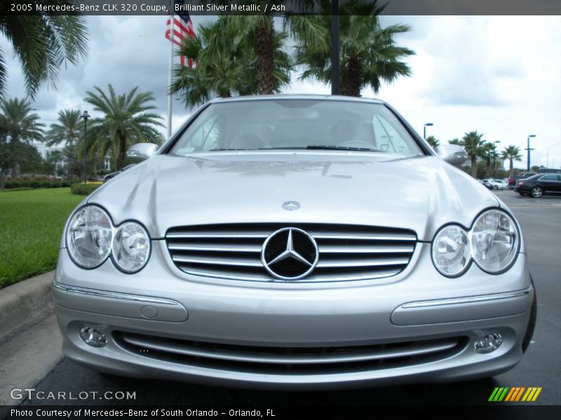 Brilliant Silver Metallic / Ash 2005 Mercedes-Benz CLK 320 Coupe